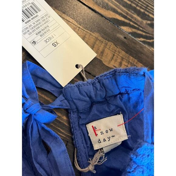 Crochet Lined Midi Tied Halter Neck Dress A New Day Grunge Y2K Women XS Beachy - Picture 2 of 8